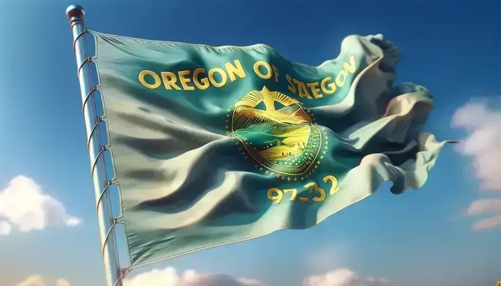 Oregon state flag 1008 x 576