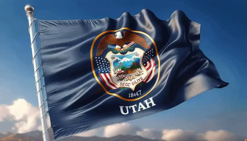 Utah state flag 1008x576