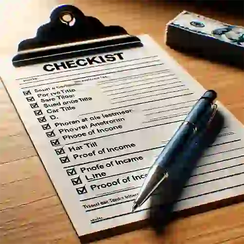 Car Title Loan Hub Loan Checklist 501x501
